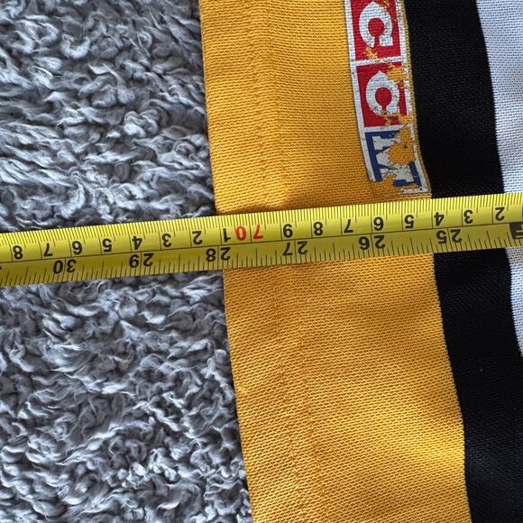 Vintage 92-95 Mario Lemiuex CCM NHL Pittsburgh Penguins 1st Gen Maska Jersey XL - Picture 9 of 11